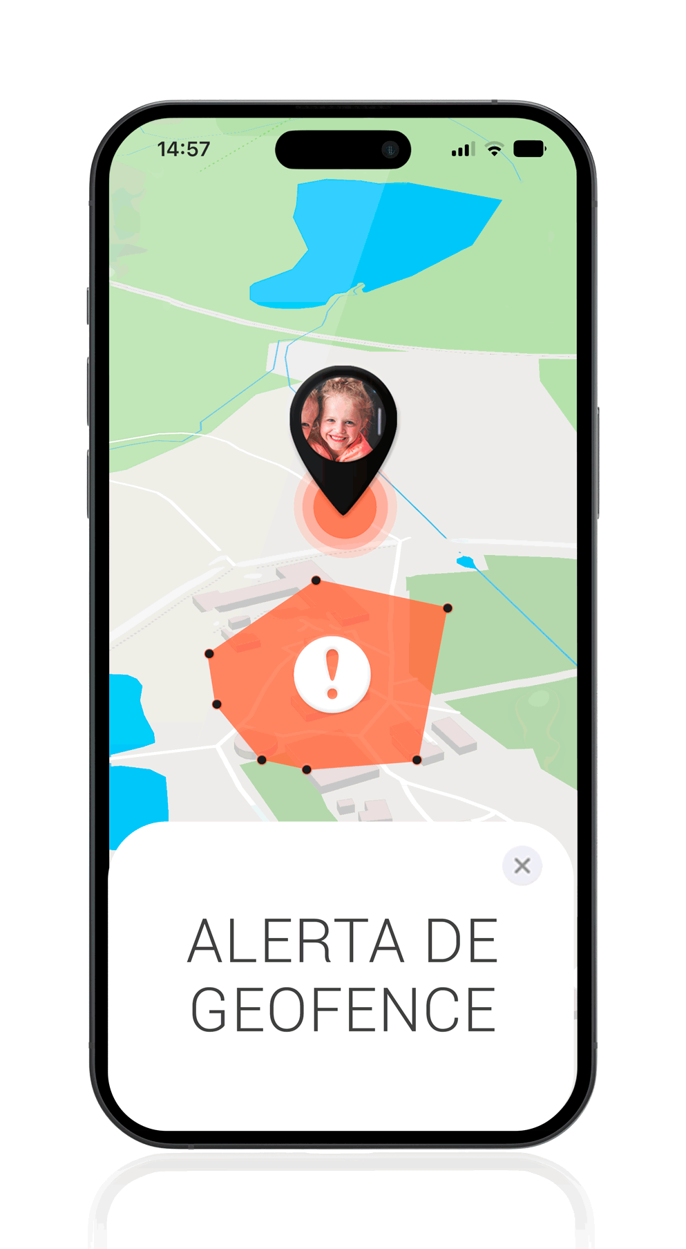 Aplicação Localizador GPS para crianças - Alerta de Geofence