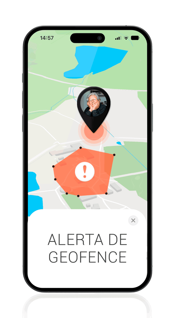 Aplicação Localizador GPS para idosos - Alerta de Geofence