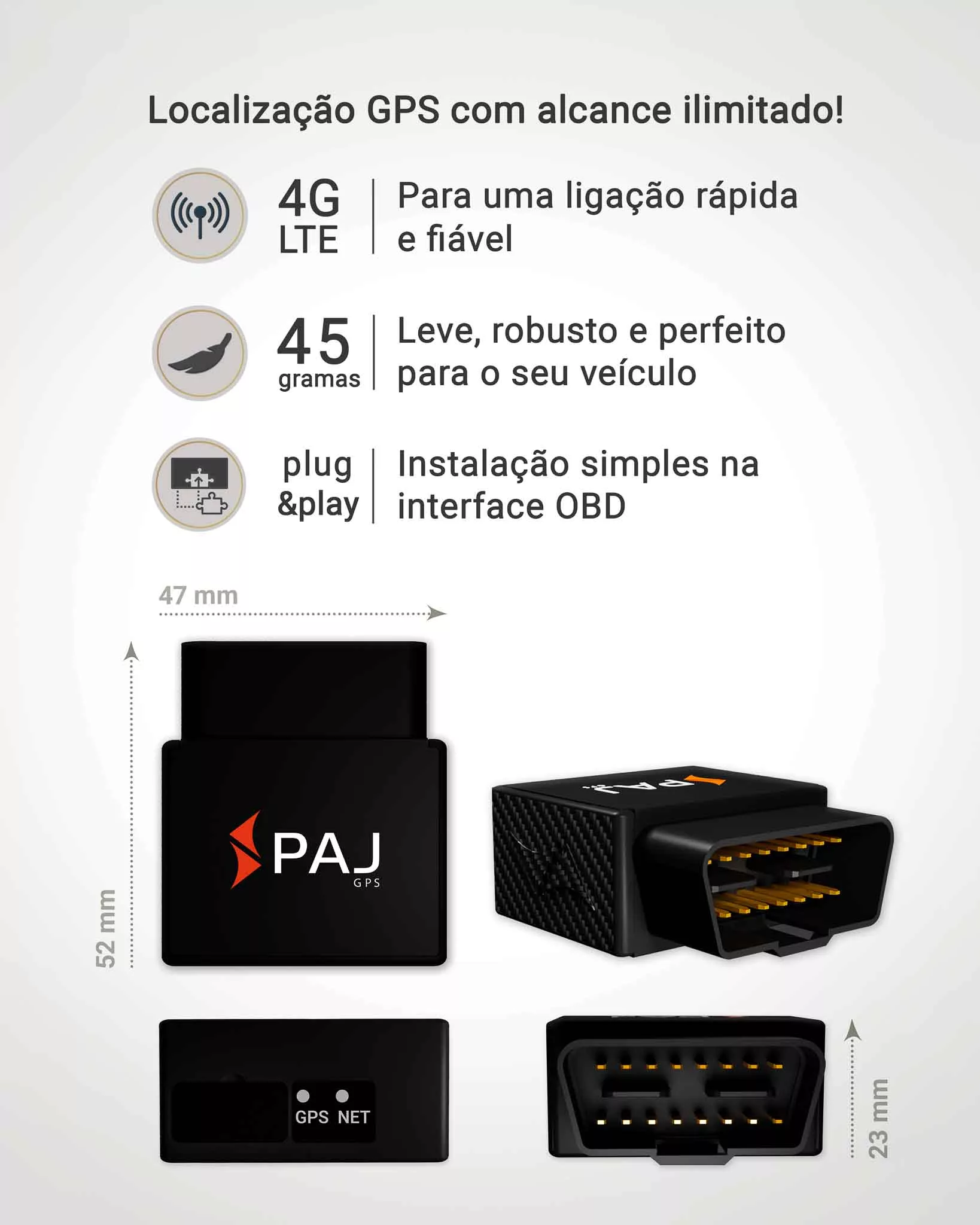 Detalhes do CAR OBD Finder 4G