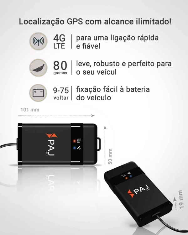 Detalhes do VEHICLE Finder 4G 2.0