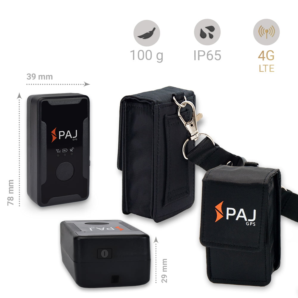 Dimensões e informações EASY Finder 4G PAJ GPS Tracker