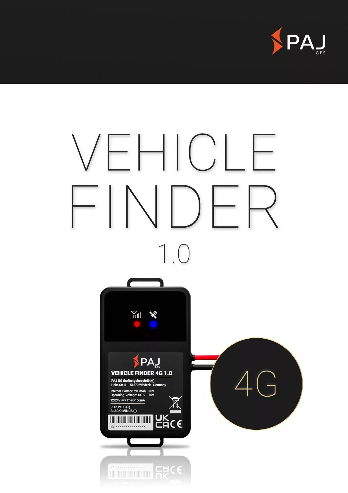Imagem da capa para folha de dados VEHICLE Finder 4G 1.0