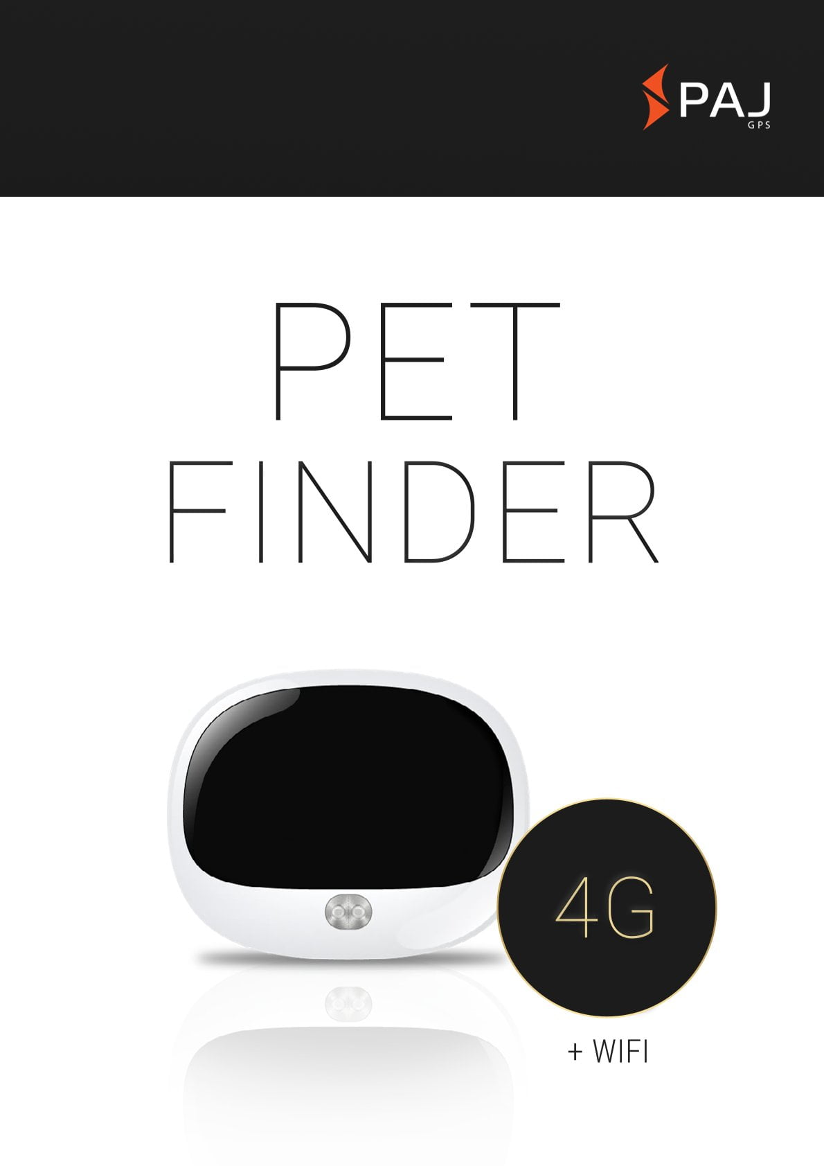 Imagem da capa para folha de dados PET Finder 4G branco