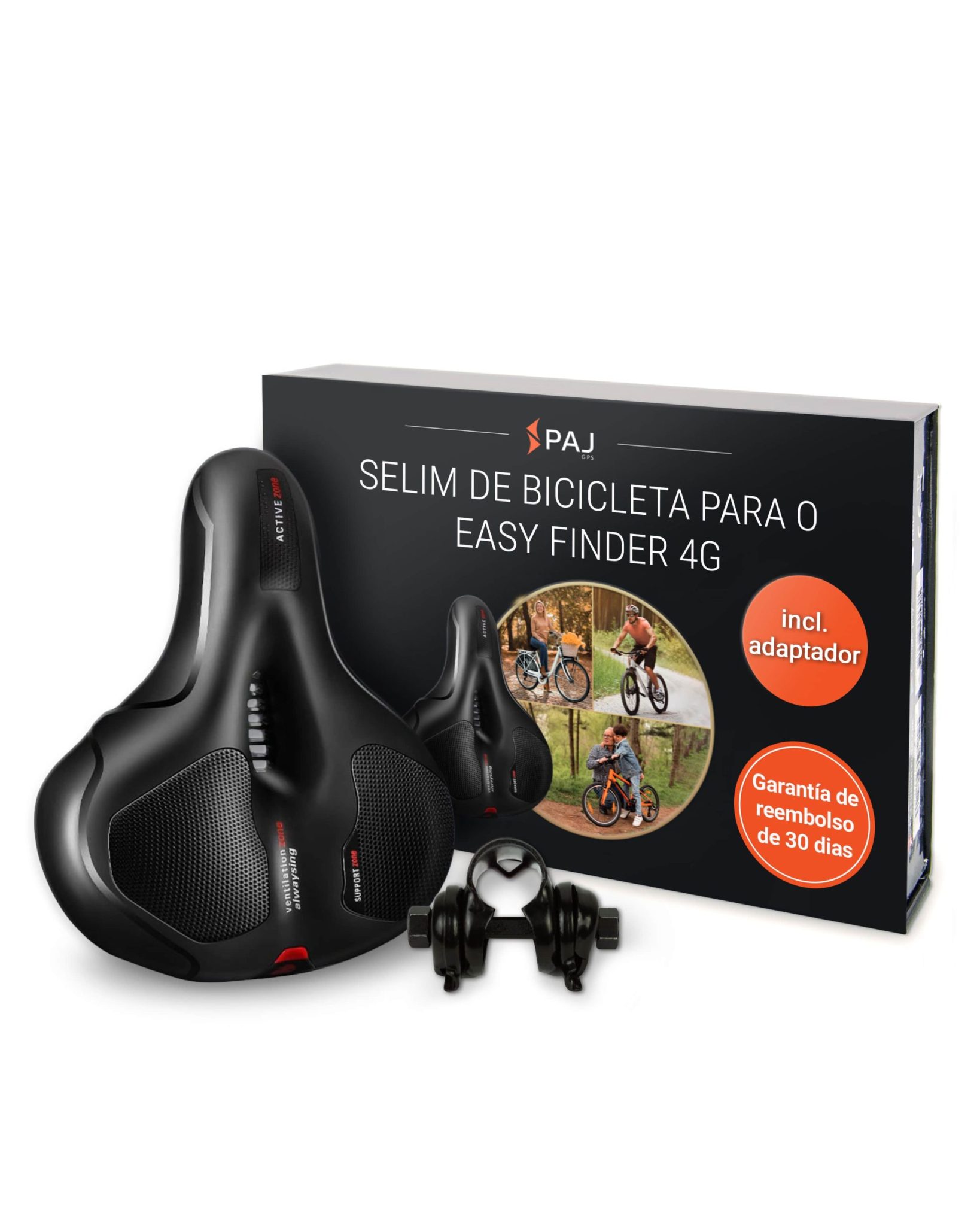 Selim de bicicleta para PAJ EASY Finder 4G com suporte