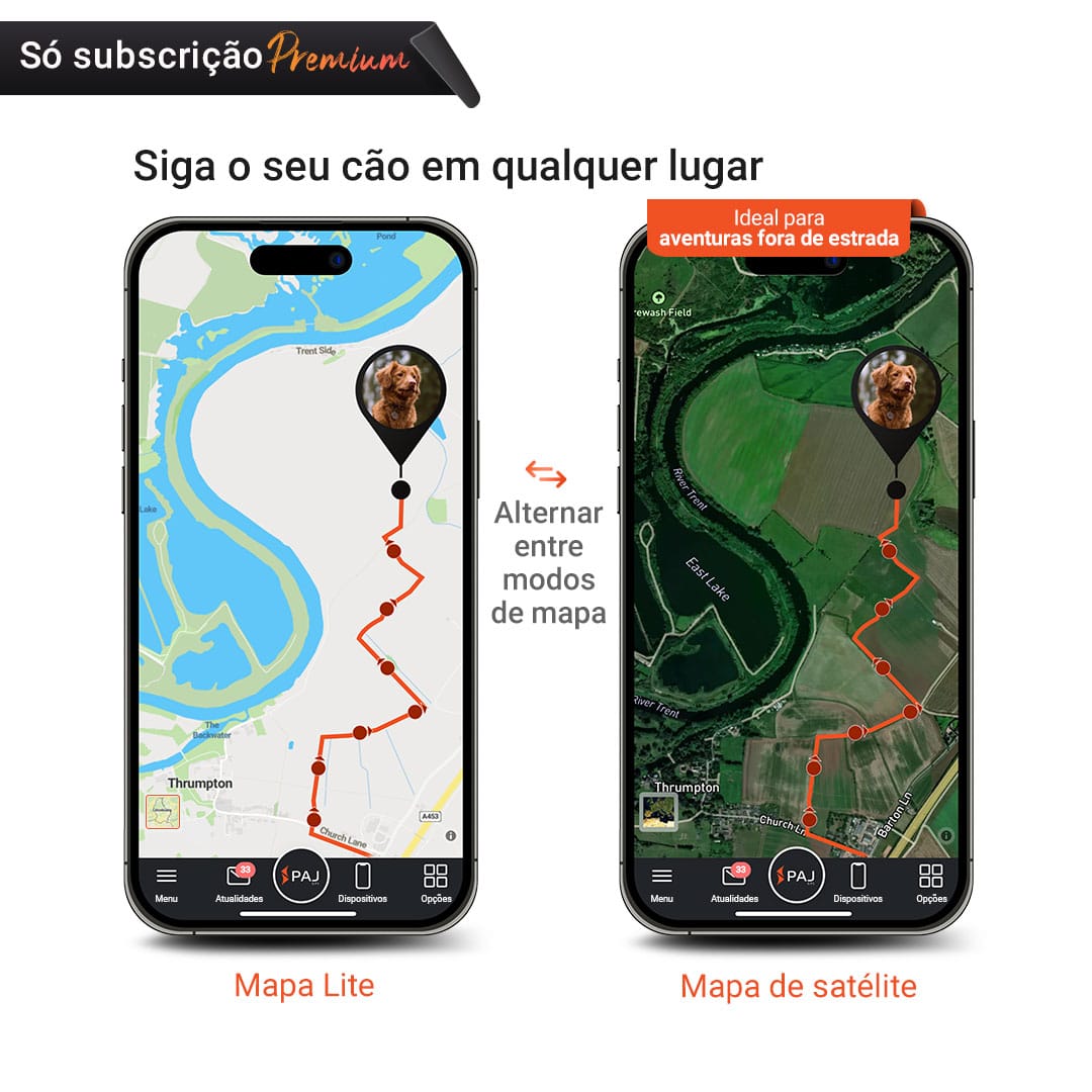 Estilos Mapas PAJ PET Finder 4G cinzento PAJ GPS Tracker