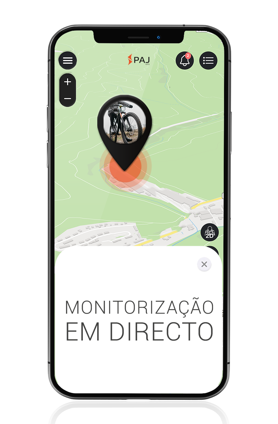 Bicicleta: Rastreamento ao vivo PAJ GPS