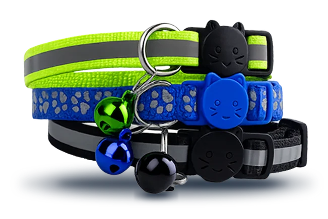 Cintas para gato em três cores
